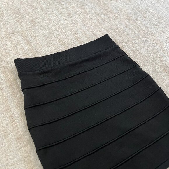 3 for $6 Shelly Black Bandage Bodycon Pull On Stretch Summer Mini Skirt S - Picture 3 of 7